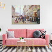 Arbeiter, die das Maison Paquin verlassen haben Leinwanddruck (Insitu (Wohnzimmer))