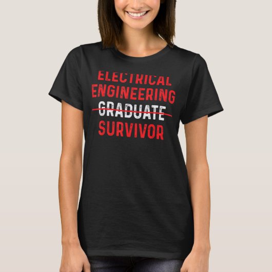 Arbeiter Funny Electrical Engineering Graduate Sur T-Shirt (Vorderseite)