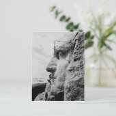 Arbeiter in George Washington Face Mount Rushmore Postkarte (Stehend Vorderseite)