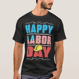 Arbeiter Patriotische Amerikanische Flagge Arbeit T-Shirt