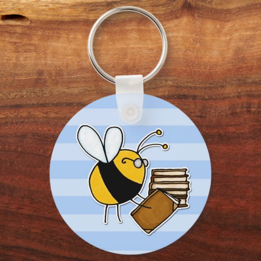 Arbeiterbiene - Bibliothekar Schlüsselanhänger (Vorderseite)