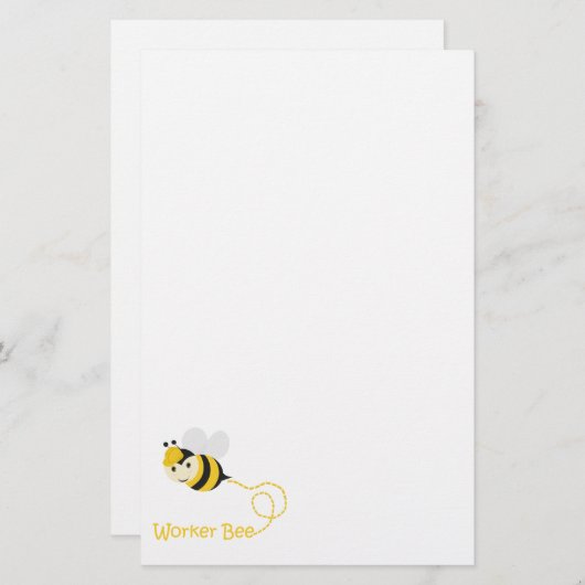 Arbeiterbiene Briefpapier (Vorne/Hinten)