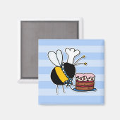 Arbeiterbiene - Koch Konditorei Magnet (Vorderseite/Rückseite)