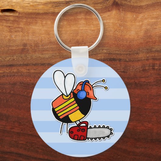 Arbeiterbiene - Lumberjack Schlüsselanhänger (Vorderseite)