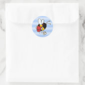 Arbeiterbiene - Postarbeiter Runder Aufkleber (Tasche)