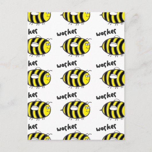 Arbeiterbiene Postkarte (Vorderseite)