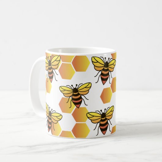 Arbeiterbienen Kaffeetasse (Vorderseite Links)
