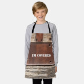 Arbeitereisenholz Ich bin bedeckter Mann Schürze (Getragen)