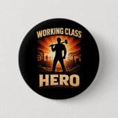 Arbeiterheld Button (Vorderseite)