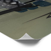 ARBEITET DIE NACHT-UMSCHALTTASTE FÜR MARS MOON NAS POSTER (Ecke)