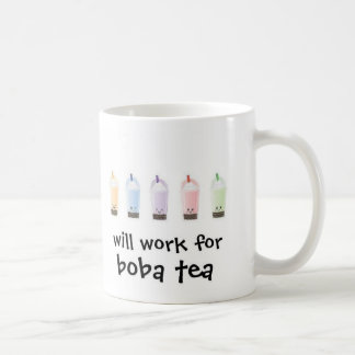 Arbeitet für Boba Tee [fertigen Sie Ihren Beruf] Kaffeetasse