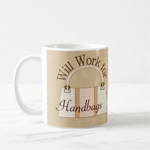 Arbeitet für Handtaschen-Tasse Kaffeetasse