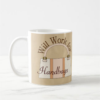 Arbeitet für Handtaschen-Tasse Kaffeetasse