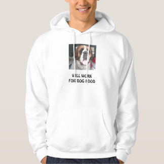 ARBEITET FÜR HUNDEFUTTERHOODIE HOODIE