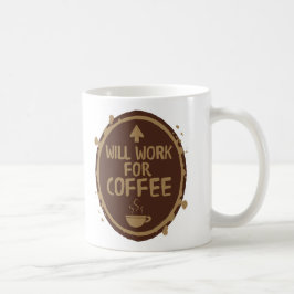 Arbeitet für Kaffee Kaffeetasse
