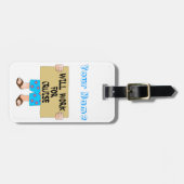 Arbeitet für Kreuzfahrt-Gepäckanhänger Gepäckanhänger (Vorderseite horizontal)