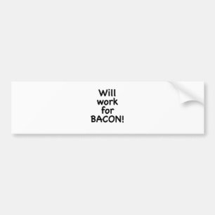 Arbeitet für Speck! Autoaufkleber