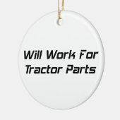 Arbeitet für Traktor-Teile Keramikornament (Links)