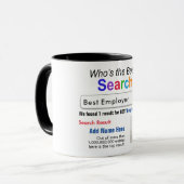 Arbeitgeber - Funny Best Custom Search Geschenkide Tasse (Vorderseite Links)