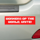 "Arbeitnehmer der Welt, vereint!"Autoaufkleber Autoaufkleber (Auf Auto)