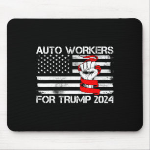Arbeitnehmer für Trump 2024 Männer Frauen Mousepad