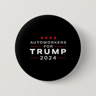Arbeitnehmer für Trump 2024 - Trump-Design für Gew Button
