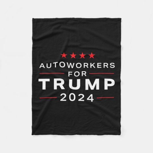 Arbeitnehmer für Trump 2024 - Trump-Design für Gew Fleecedecke (Vorderseite)