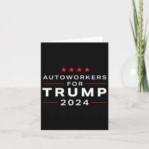 Arbeitnehmer für Trump 2024 - Trump-Design für Gew Karte
