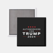 Arbeitnehmer für Trump 2024 - Trump-Design für Gew Magnet (Vorderseite/Rückseite)