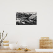 Arbeitnehmer in einer Kaffeepantation Poster (Küche)