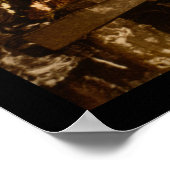 Arbeitnehmer innerhalb des Baumwollgins in Dahomey Poster (Ecke)