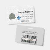 Arbeitnehmer-PVC-Abzeichen - Personalisiert.Event. Ausweis (Vorder- & Rückseite)