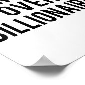 Arbeitnehmer über Billionäre Poster (Ecke)