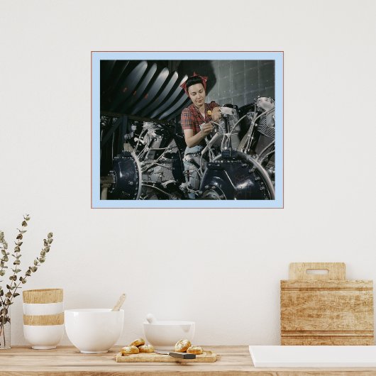 Arbeitnehmerin Poster (Küche)