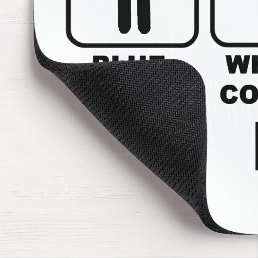 Arbeits-, Büro- oder Pyjama Mousepad (Ecke)