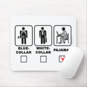 Arbeits-, Büro- oder Pyjama Mousepad (Mit Mouse)