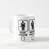 Arbeits-, Büro- oder Pyjamas Kaffeetasse (Vorderseite Links)