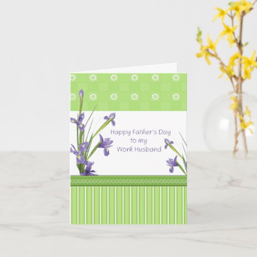 Arbeits-Ehemann-Vatertagskarte Karte (Gelbe Blume)