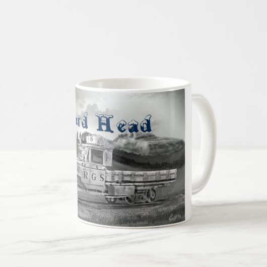 Arbeits-Gans am Eidechsen-Kopf-Durchlauf Kaffeetasse (VorderseiteRechts)