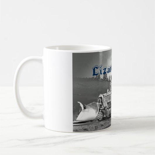 Arbeits-Gans am Eidechsen-Kopf-Durchlauf Kaffeetasse (Links)