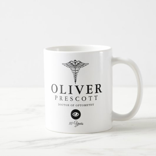 Arbeits-Jahrestags-Markierung der Kaffeetasse (Rechts)