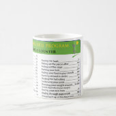 Arbeits-Kalorien Kaffeetasse (VorderseiteRechts)