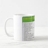 Arbeits-Kalorien Kaffeetasse (Links)