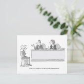 Arbeits-Leben-Balance Feiertagspostkarte (Stehend Vorderseite)