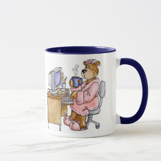 Arbeits-Leben-Bär Tasse (Rechts)
