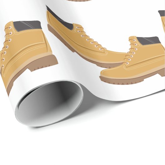 Arbeits-Stiefel Geschenkpapier (Rolleneckpunkt)