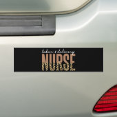 Arbeits- und Krankenschwester Cheetah Leopard Druc Autoaufkleber (Auf Auto)