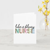 Arbeits- und Krankenschwester Cheetah Leopard Druc Karte (Gelbe Blume)