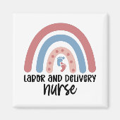 Arbeits- und Krankenschwester Rainbow Nurse Gesche Magnet (Vorne)