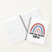 Arbeits- und Krankenschwester Rainbow Nurse Gesche Notizblock (Innenseite)